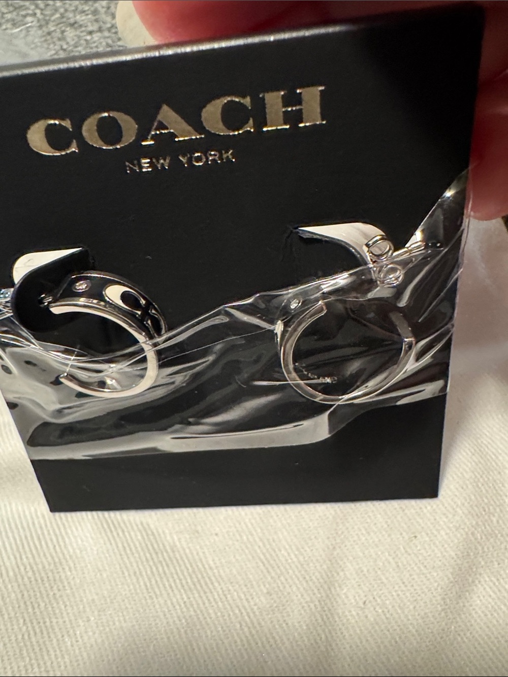 Coach earrings with Branded Pouch - Picture 4 of 4